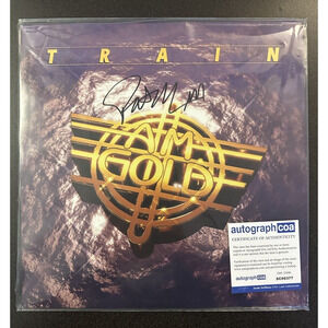 SIGNED Train - Am Gold Vinyl LP - AUTOGRAPHED Sleeve COA ACOA #SC98377